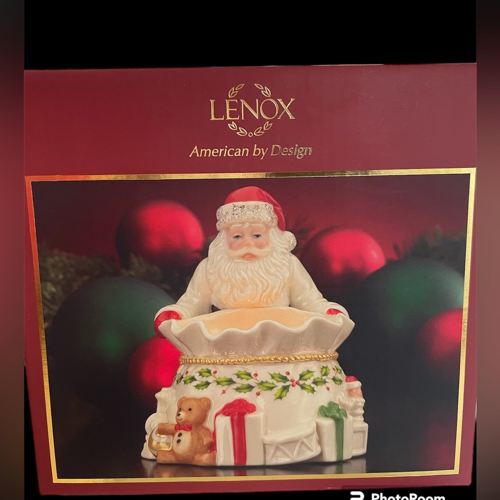 Lenox votive tea light Santa